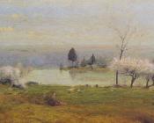 乔治 英尼斯 : Pond at Milton on the Hudson